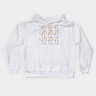 seamless cute animal Kids Hoodie